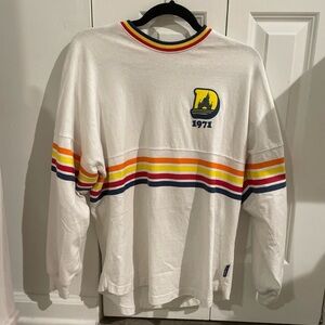 Disney White Shirt with Red, Yellow, and Blue Trim Spirit Jersey